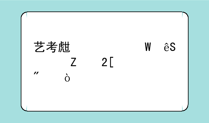 艺考生如何应对文化课冲刺？