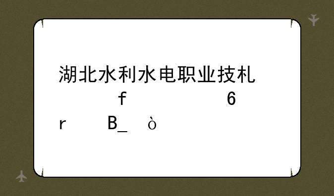 湖北水利水电职业技术学院要升本吗？